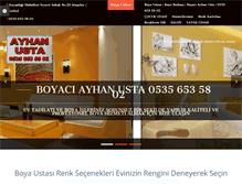 Tablet Screenshot of boyaciayhan.com